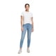 thumbnail image 1 of Pantalones vaqueros ajustados de talle medio GAP para mujer, color índigo claro 10, 1 of 5
