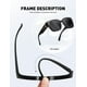 thumbnail image 3 of Gafas de sol Fit Over Glasses MEETSUN, grandes, cuadradas, polarizadas, 3 of 3