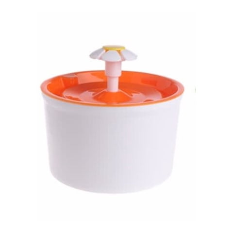 Click Ventas - Bebedero Dispensador Mascotas Perros Fuente De Agua Naranja