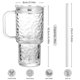thumbnail image 2 of Vaso de vidrio Oroklis de 530 mL con asa y tapa, pack de 2 para café helado, 2 of 5