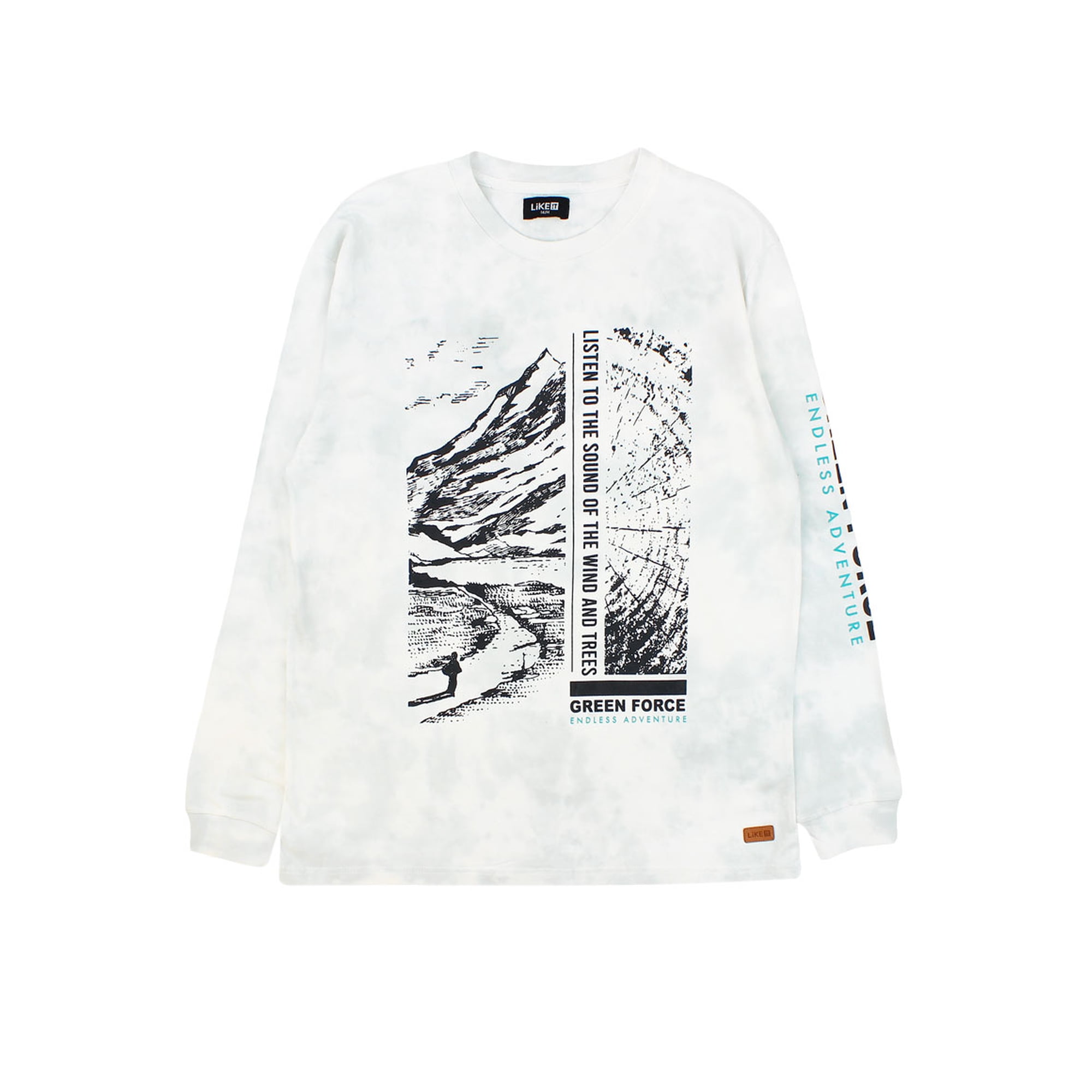 Like It - Polera Teens Niño Tie Dye Estampada Adventure