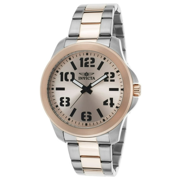 Reloj Invicta Syb Especialidad de Dos Tonos de Acero Inoxidable con Esfera en Tono Rosa