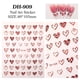 thumbnail image 1 of Xiao Hua Patrón de Grafiti en Forma de Corazón stickers de Uñas Autoadhesivas -10 Hojas, 4.13 X 3.15in stickers de Uñas de Tema Personalizado, Decoración de Empaque de Regalo de Arte de Uñas DIY,, 1 of 5