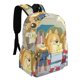 thumbnail image 2 of Perros en el Espacio-theme Backpack, Campus style schoolbag Bookbag with Adjustable Shoulder Straps And Large Zip Compartment, Unisex Travel Bags.42x30x15cm, 2 of 6