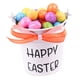thumbnail image 5 of Cubo De Huevos De Pascua Con Huevos Decoración De Pascua De Dibujos Animados Para Celebración De Fiesta Lazo De Lunares Naranjas, 5 of 5