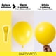 thumbnail image 3 of PartyWoo Set de 145 globos amarillos mate de diferentes tamaños, 3 of 9