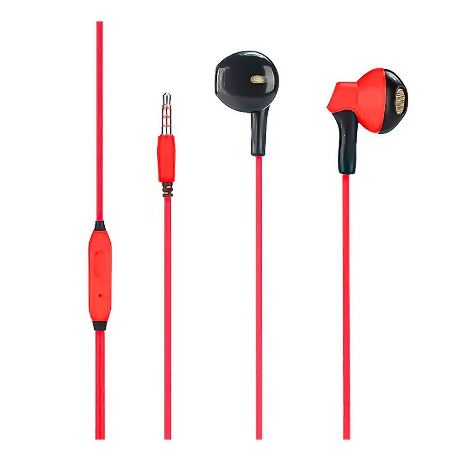 Genérico - Audífonos Manos Libres Jack 3.5mm Alta Calidad K38 Kin Rojo