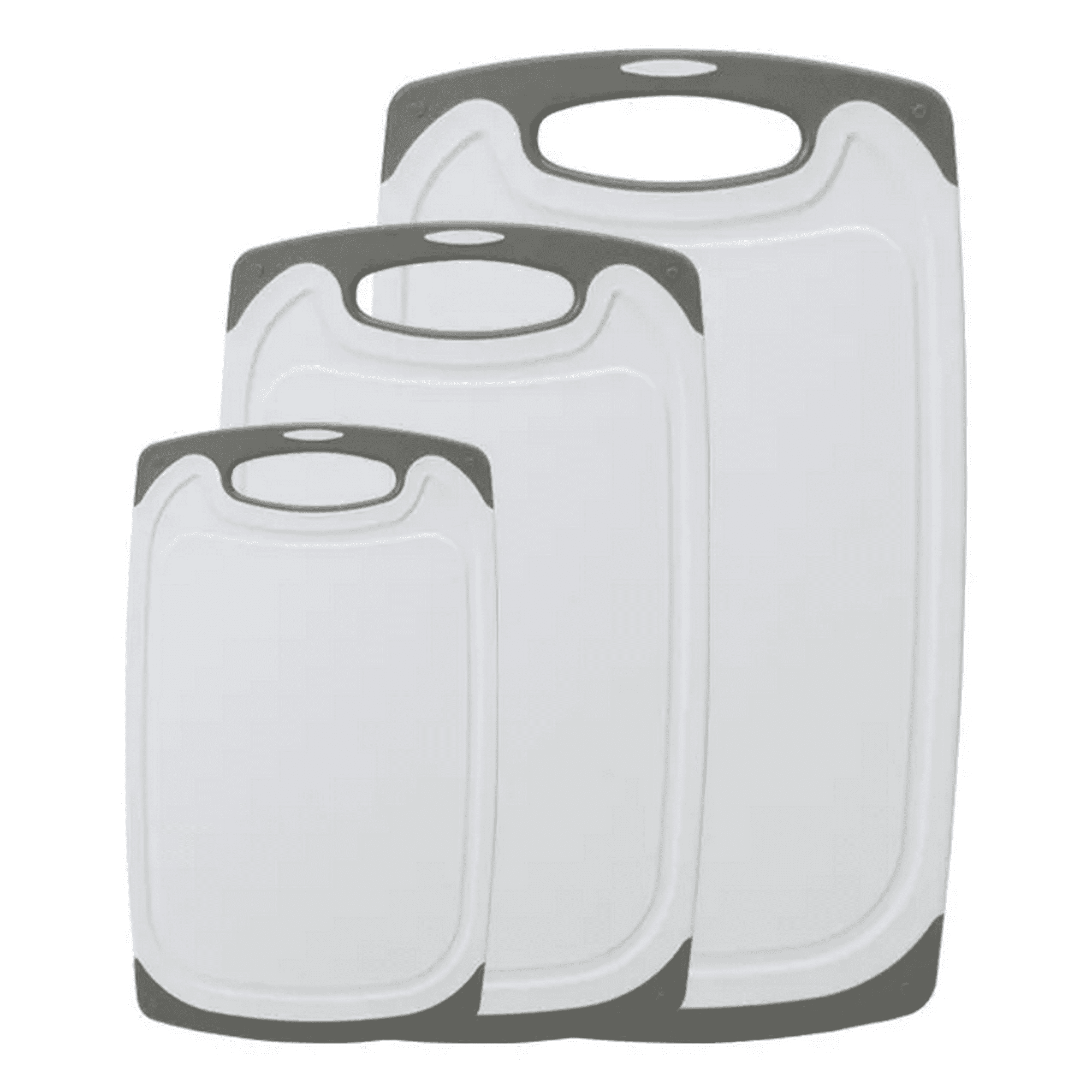 Genérico - Tabla Cortar De Cocina Picar Plástico Carne Verduras 3pcs Tabla De Cortar Gris