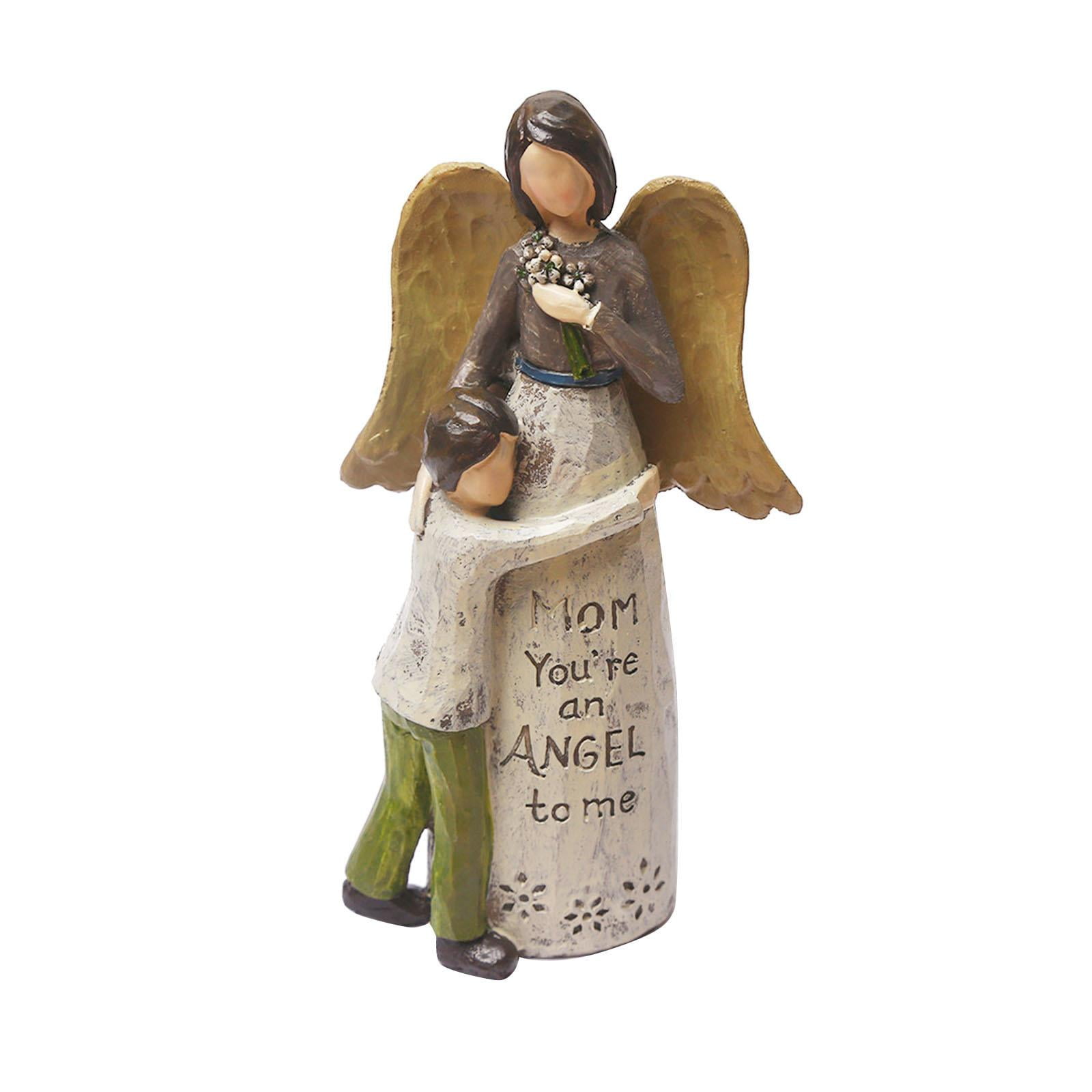 Bothyi - Figura Decorativa De Ángel Y Niño, Adorno De Mesa Para Dormitorio, Regalo De Inauguración De La Casa