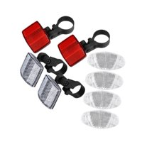Ioensy - Reflectores Delanteros Y Traseros Para Bicicleta Reflectores De Ciclismo Para Adultos Ciclismo 4Reflectores Delanteros Y Traseros