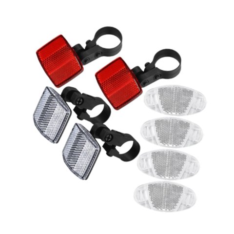 Ioensy - Reflectores Delanteros Y Traseros Para Bicicleta Reflectores De Ciclismo Para Adultos Ciclismo 4Reflectores Delanteros Y Traseros