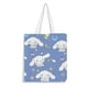 thumbnail image 1 of Cinnamoroll / Cinnamon Bolso de tela con estampado de lienzo para mujer, bolsa de compras reutilizable y estética, con cremallera interior, regalo para mujer, 35 × 40 cm., 1 of 6