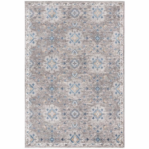Deco2Day - Alfombra Bergen B - 200 X 290 Cm - Gris / Azul