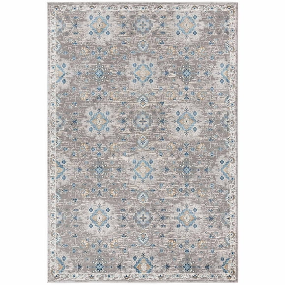 Alfombra Bergen B - 120 x 180 cm - Gris / Azul