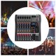 thumbnail image 4 of Mezclador de Audio IOENC de 6 Canales con Bluetooth y Ecualizador de 3 Bandas 110V, 4 of 9