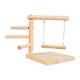 thumbnail image 1 of Parrot Playstand Tabletop Bird Stand Para Cockatiel Conures Lorikeet Cockatoo Madera Cruda, 1 of 5