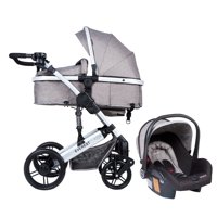 Bbqool - Coche Travel System Everest Grey