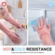 thumbnail image 5 of 2 Pairs Huryfox Dishwashing Gloves, Reusable Household Cleaning Glove, Skin-Friendly, Non-Slip, Durable, Laundry, Kitchen, Toilet, Latex Free, Medium Size, Pink And Blue, 5 of 5