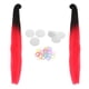 thumbnail image 4 of Casco De Motocicleta Coletas Colas De Pelo Colas De Caballo Para Motocicleta Bicicleta Bicicleta Rojo, 4 of 5