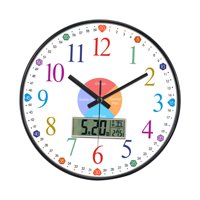 Bothyi - Reloj De Aprendizaje Para Niños, Educativo, De 12 Pulgadas, Para Sala De Juegos, Habitación Infantil, Estilo B