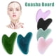 thumbnail image 2 of Natural Jade Stone Guasha Scraper Board Face Massager Massage For Face Body Beauty Scraper Anti-Wrinkle Remover Skin Care Tools, 2 of 3