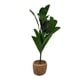 thumbnail image 4 of Planta Artificial Macetero De Cemento Naranjo Hojas Verdes blanco, 4 of 7