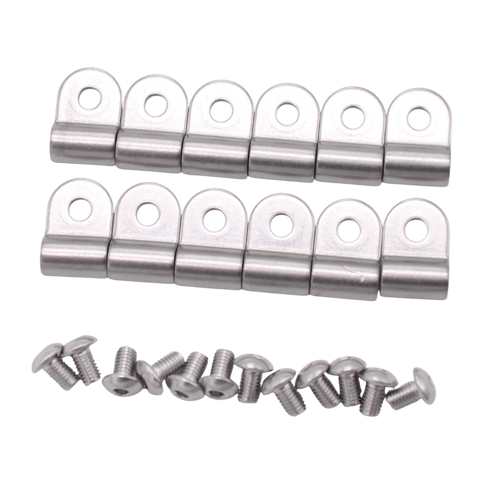 Ioensy - 12 Abrazaderas De Línea De Freno De 3/16"" De Alto Rendimiento Para Retenedores De Línea De Freno. Accesorios.