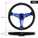 thumbnail image 2 of Volante QYMOPAY de 35 cm de cuero con 6 pernos – azul, 2 of 6