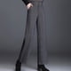 thumbnail image 2 of Pantalones de tweed de lana de espiga de otoño e invierno, pantalones de pierna ancha, pantalones de cintura alta para mujer, pantalones de pierna ancha de moda, pantalones de mujer, 2 of 5