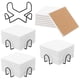 thumbnail image 1 of Portavasos de cerámica JAPCHET, paquete de 32 piezas, cuadrados blancos de 10 x 10 cm, 1 of 7