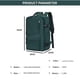 thumbnail image 4 of Mochila Viaje Cabina Avión Impermeable Viral Zapatos USB Verde, 4 of 4