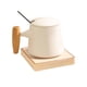 thumbnail image 3 of Juego De Calentador De Café Y Taza Para Escritorio, Placa Eléctrica Calentadora De Bebidas Para Oficina, Color Blanco Con Base, 3 of 3