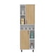 thumbnail image 4 of Mueble Despensa Cocina 2 Puertas Brice Blanco Y Fresno 190x60x39,7 Cm, 4 of 10