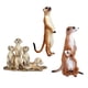 thumbnail image 3 of Adorno De Escritorio De Figura De Acción De Animales Salvajes De Suricata De Pie De Simulación De 3 Piezas, 3 of 3