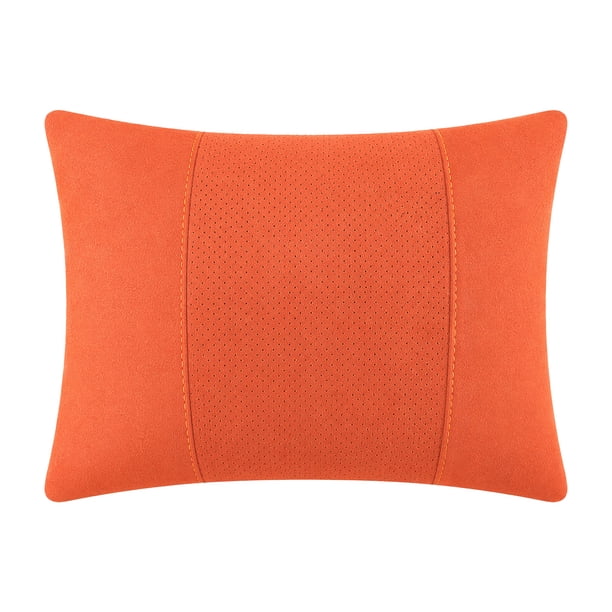 REGALWOVEN Almohada de Soporte Lumbar para Silla de Oficina Viaje Naranja 14.2x9.8 pulgadas