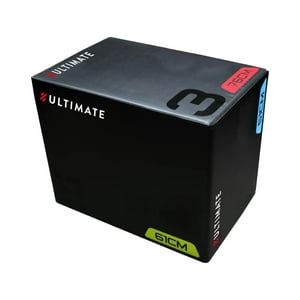 Ultimate Fitness - Cajón Pliometrico Salto Elite Antideslizante Espuma – 50X60X75Cm – Jump Box