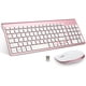 thumbnail image 1 of Combo Teclado Mouse Inalámbrico FENIFOX USB 2.4GHz Rosa Silent, 1 of 3
