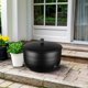 thumbnail image 2 of Soporte para manguera de jardín Monarch Abode de metal negro para 100 pies, 2 of 8