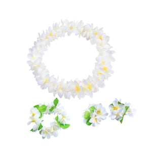 Bothyi - Guirnalda De Flores Artificiales Blancas Para Piscina Al Aire Libre Con Leis Hawaianos Para Baile De Verano