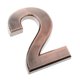 thumbnail image 3 of Se?al De Número De Puerta Autoadhesiva De Plástico De Cobre Número De Dígito Numérico Pegajoso 2, 3 of 5