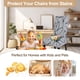 thumbnail image 2 of Set Fundas para Sillas de Comedor Searchi Gris Loto Blanco, 2 of 3