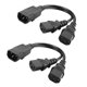 thumbnail image 2 of 2 Piezas IEC320-C14 A 2C13 Cable Adaptador De Corriente Macho A Hembra PDU / UPS Server, 2 of 5