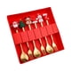 thumbnail image 2 of Juego De Cubiertos Navideños De 6 Piezas, Cubiertos Navideños Creativos Para Fiestas De Té, Cocina, Pastel, Estilo A, 2 of 3