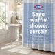 thumbnail image 1 of Juego de Cortina de Ducha Clorox Waffle 183x183 cm Verde Salvia, 1 of 8