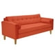 thumbnail image 2 of Sofa Retro 3cg Felpa 04 Naranja, 2 of 6