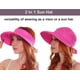 thumbnail image 2 of Sombreros para mujer con visera de playa convertible y protección solar UV UPF 50+, 2 of 5