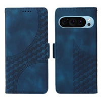 Carcasa Foxdock Google Pixel 9 Pro De Cuero Pu, Diseño Acolchado Clásico, Protección Contra Caídas Y Rayones
