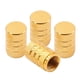 thumbnail image 1 of 4 piezas tapas de vástago de válvula de neumático tapas de aire de neumático a prueba de polvo con anillo de goma O cubiertas de vástago de aleación Oro, 1 of 5