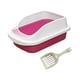 thumbnail image 5 of Bandejas De Arena Para Mascotas Caja De Arena Para Gatos Con Parte Superior Abierta Para Hámsters Gatos Pequeños Y Medianos Rosa, 5 of 5