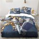 thumbnail image 1 of er soldierpattern three-piece set, delicate quilt cover pillow case, housewares set, beautiful gift Household Bed Sheets, 1 of 5